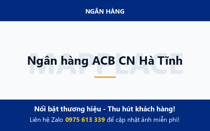 Ngân hàng ACB CN Hà Tĩnh