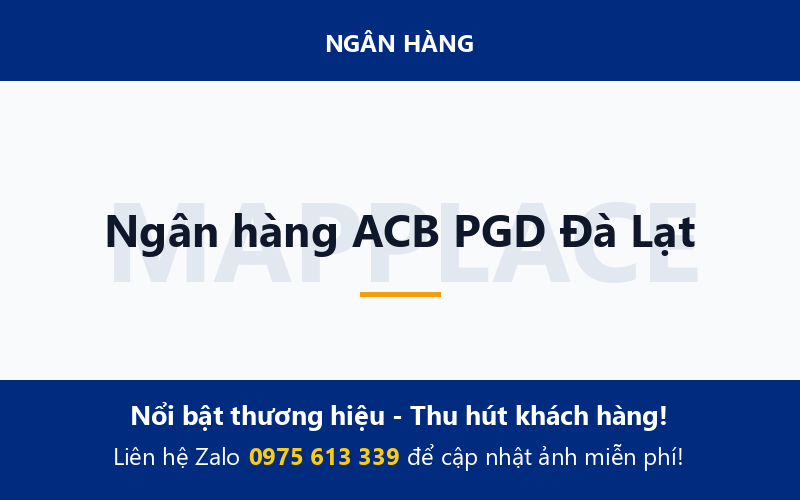 Ngân hàng ACB PGD Đà Lạt