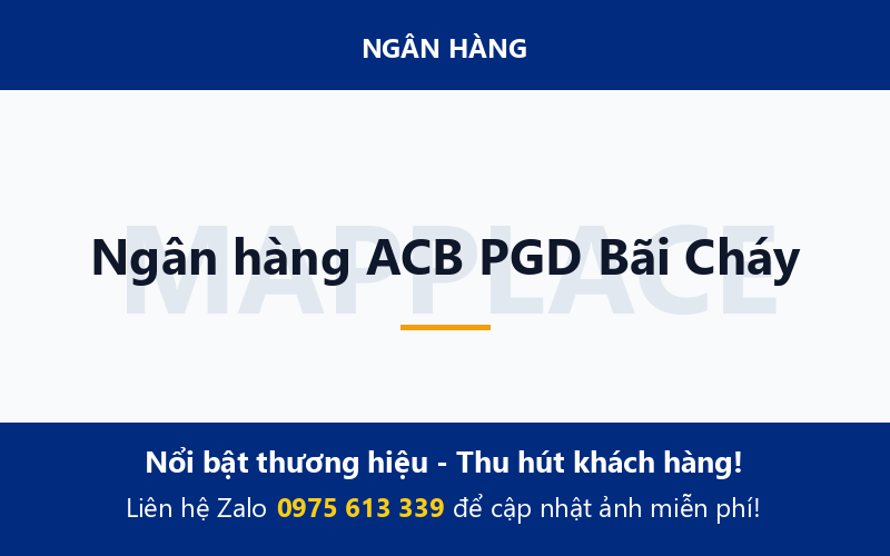 Ngân hàng ACB PGD Bãi Cháy