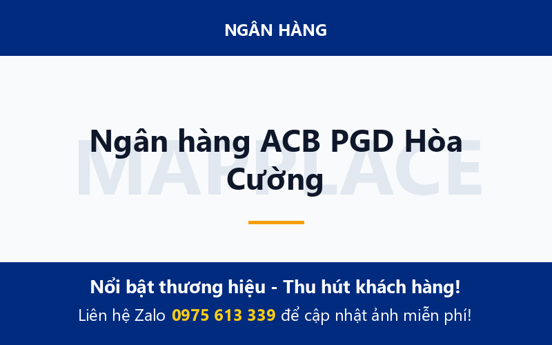 Ngân hàng ACB PGD Hòa Cường