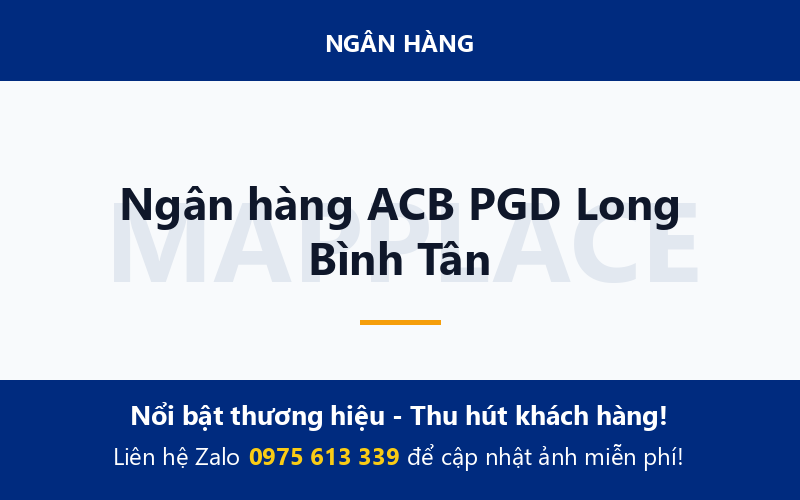 Ngân hàng ACB PGD Long Bình Tân