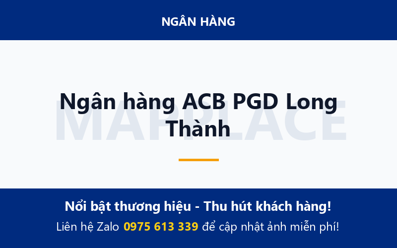 Ngân hàng ACB PGD Long Thành
