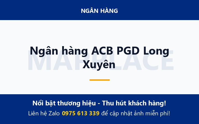 Ngân hàng ACB PGD Long Xuyên