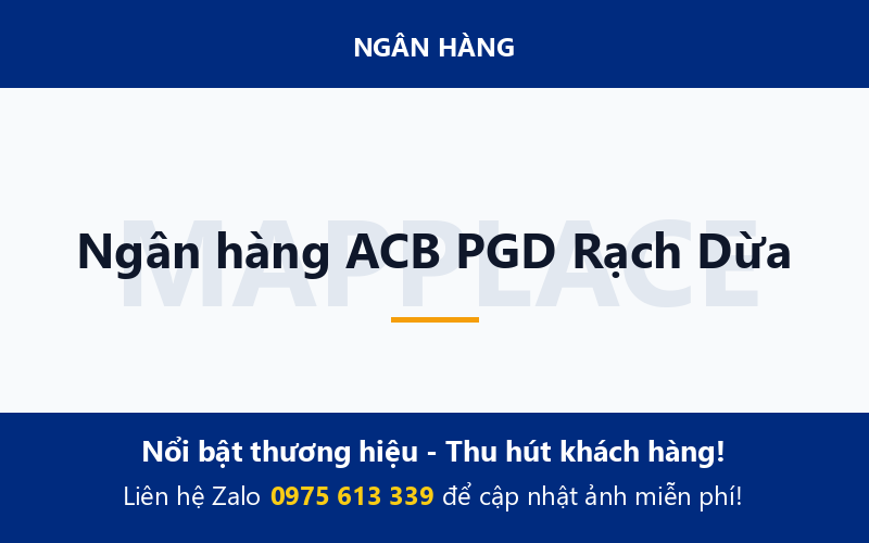 Ngân hàng ACB PGD Rạch Dừa