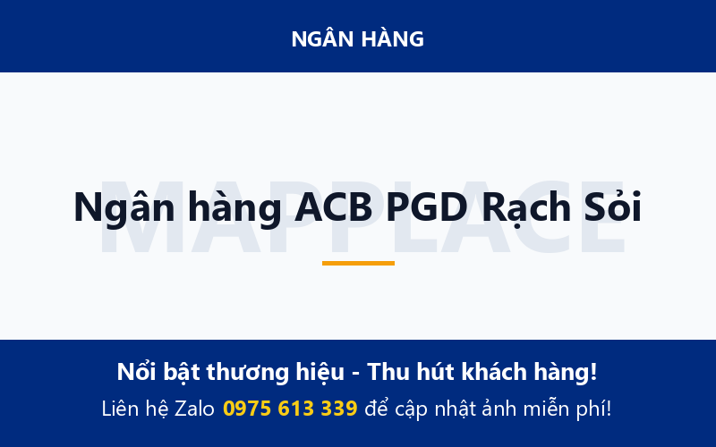 Ngân hàng ACB PGD Rạch Sỏi