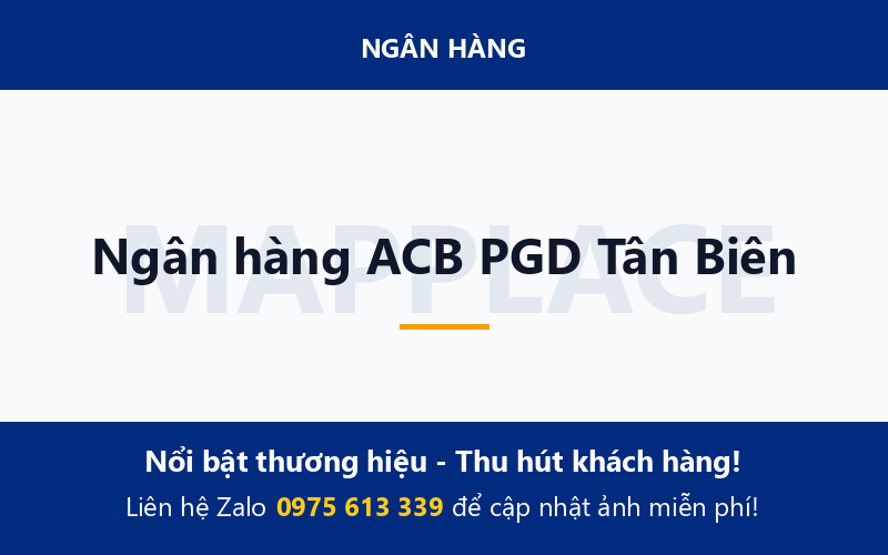 Ngân hàng ACB PGD Tân Biên