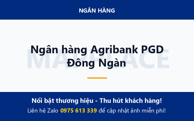 Ngân hàng Agribank PGD Đông Ngàn