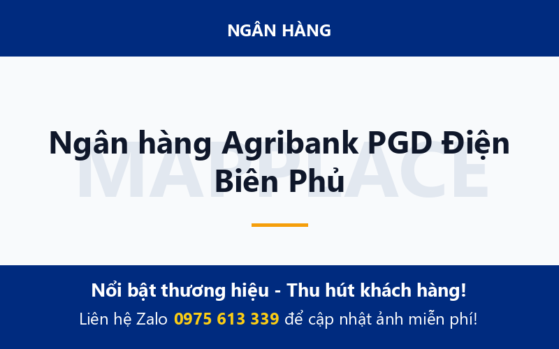 Ngân hàng Agribank PGD Điện Biên Phủ
