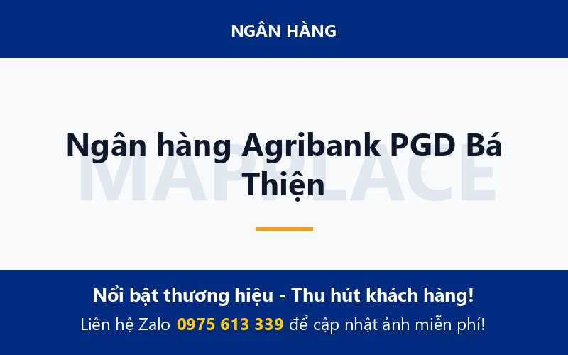 Ngân hàng Agribank PGD Bá Thiện