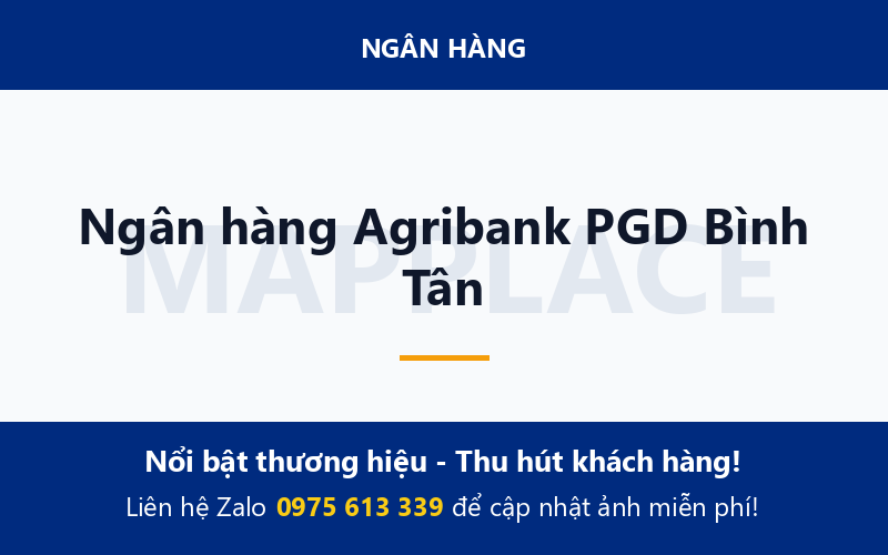Ngân hàng Agribank PGD Bình Tân
