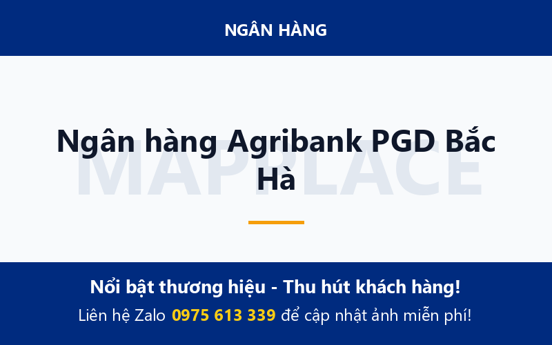 Ngân hàng Agribank PGD Bắc Hà