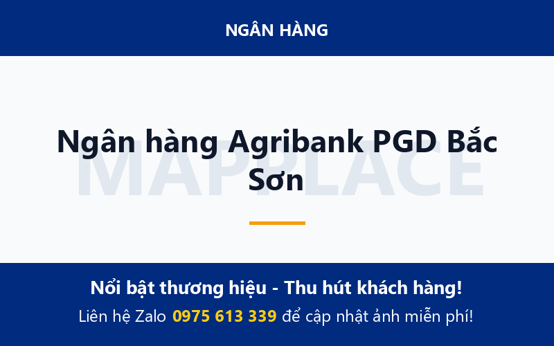 Ngân hàng Agribank PGD Bắc Sơn