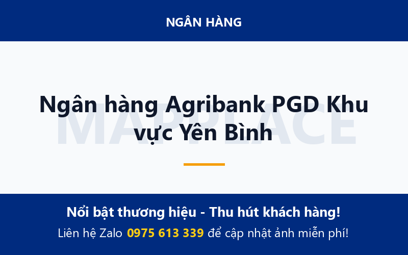 Ngân hàng Agribank PGD Khu vực Yên Bình