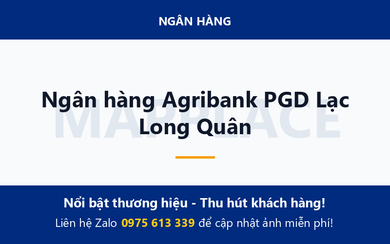 Ngân hàng Agribank PGD Lạc Long Quân