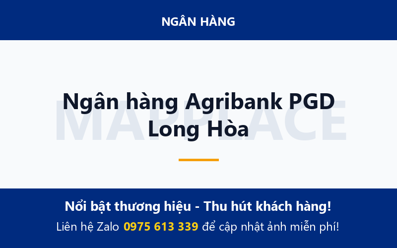 Ngân hàng Agribank PGD Long Hòa