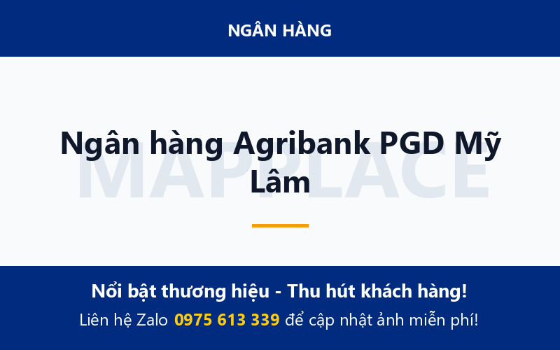 Ngân hàng Agribank PGD Mỹ Lâm