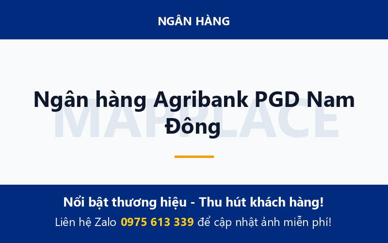 Ngân hàng Agribank PGD Nam Đông