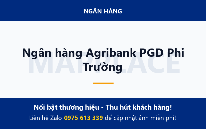 Ngân hàng Agribank PGD Phi Trường