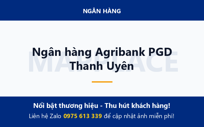 Ngân hàng Agribank PGD Thanh Uyên