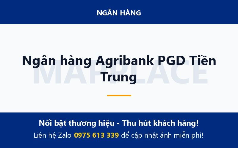 Ngân hàng Agribank PGD Tiền Trung