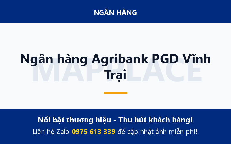 Ngân hàng Agribank PGD Vĩnh Trại