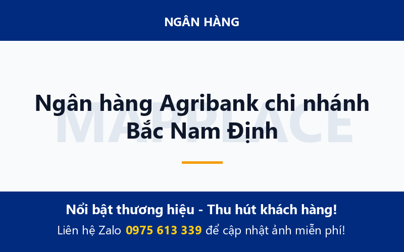 Ngân hàng Agribank chi nhánh Bắc Nam Định