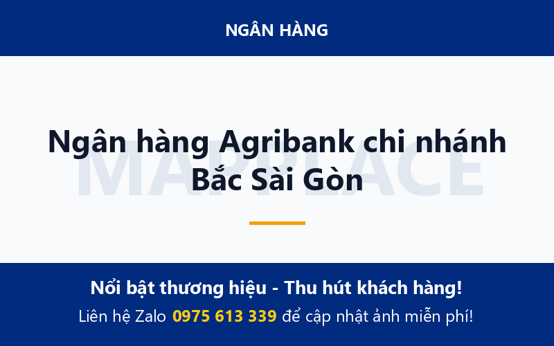 Ngân hàng Agribank chi nhánh Bắc Sài Gòn