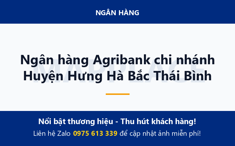 Ngân hàng Agribank chi nhánh Huyện Hưng Hà Bắc Thái Bình