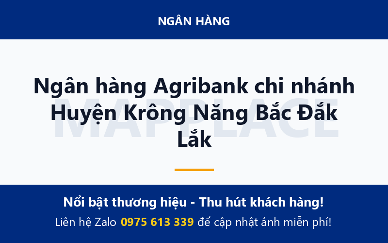 Ngân hàng Agribank chi nhánh Huyện Krông Năng Bắc Đắk Lắk
