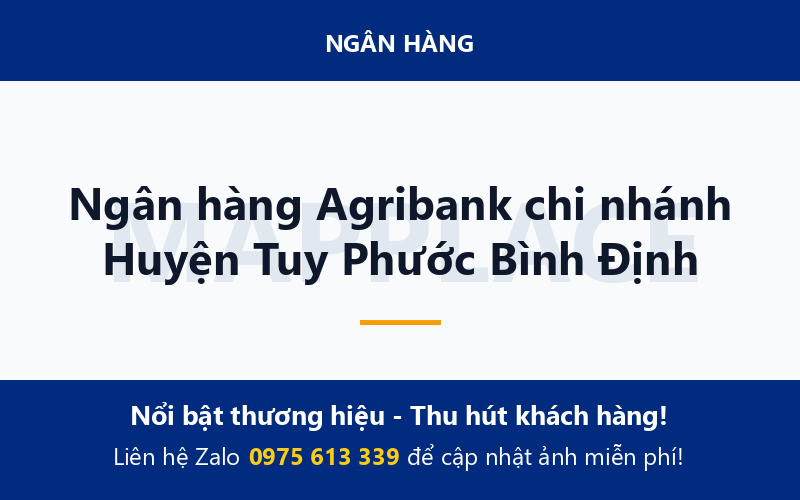 Ngân hàng Agribank chi nhánh Huyện Tuy Phước Bình Định