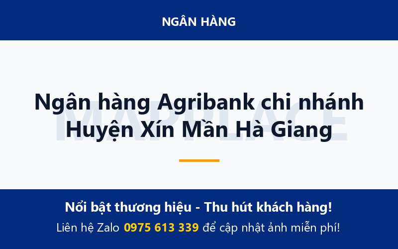 Ngân hàng Agribank chi nhánh Huyện Xín Mần Hà Giang