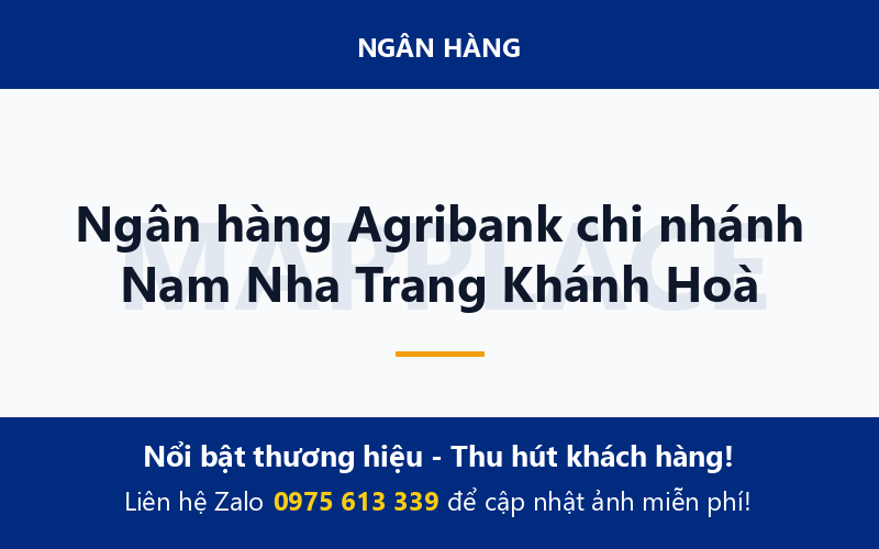 Ngân hàng Agribank chi nhánh Nam Nha Trang Khánh Hoà