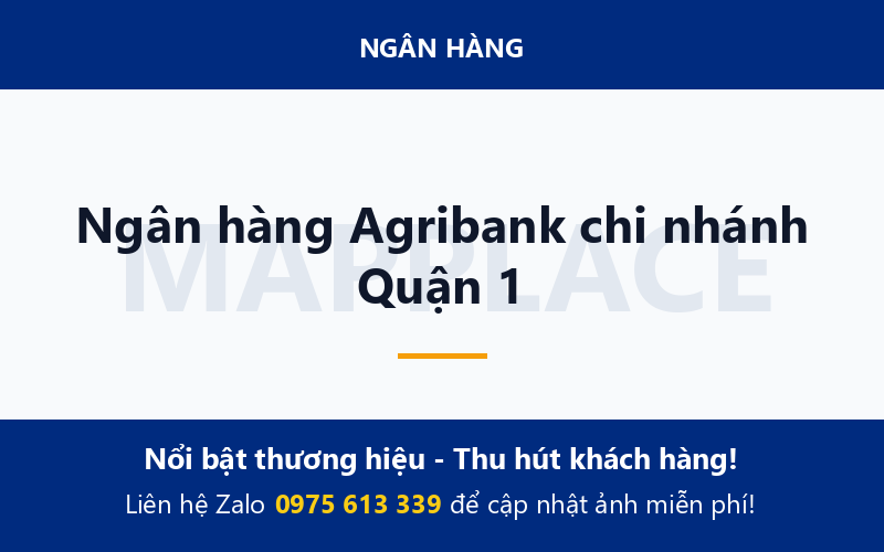 Ngân hàng Agribank chi nhánh Quận 1
