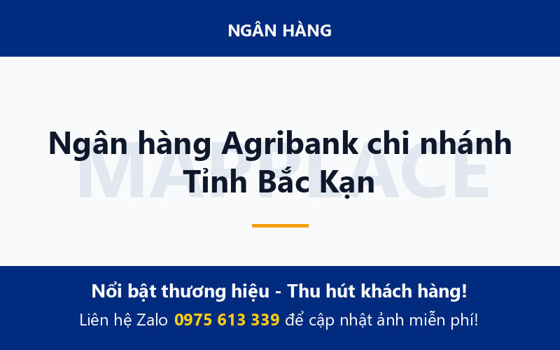 Ngân hàng Agribank chi nhánh Tỉnh Bắc Kạn