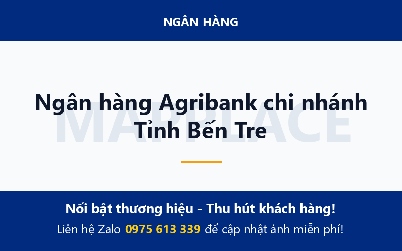 Ngân hàng Agribank chi nhánh Tỉnh Bến Tre