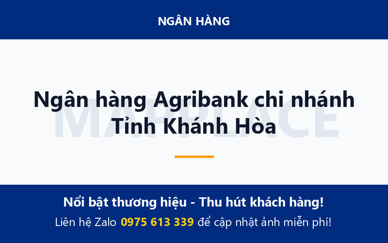 Ngân hàng Agribank chi nhánh Tỉnh Khánh Hòa