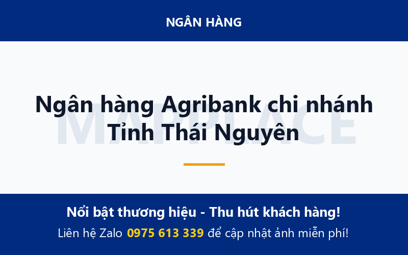 Ngân hàng Agribank chi nhánh Tỉnh Thái Nguyên