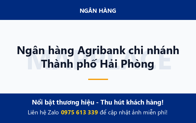 Ngân hàng Agribank chi nhánh Thành phố Hải Phòng