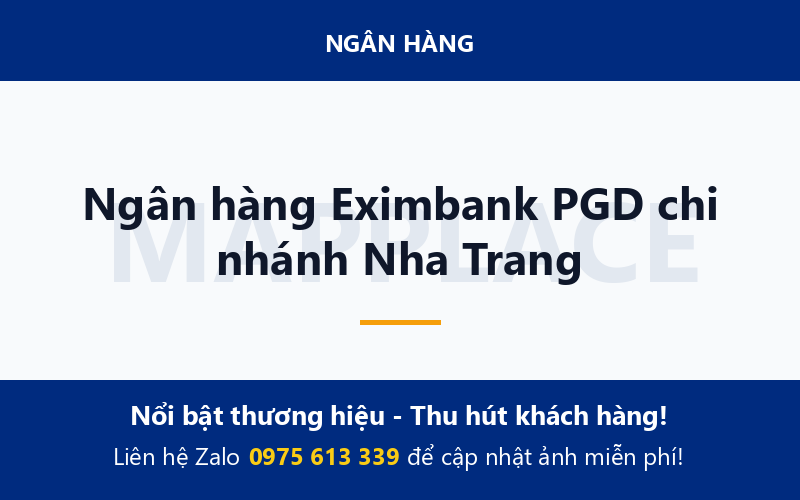 Ngân hàng Eximbank PGD chi nhánh Nha Trang