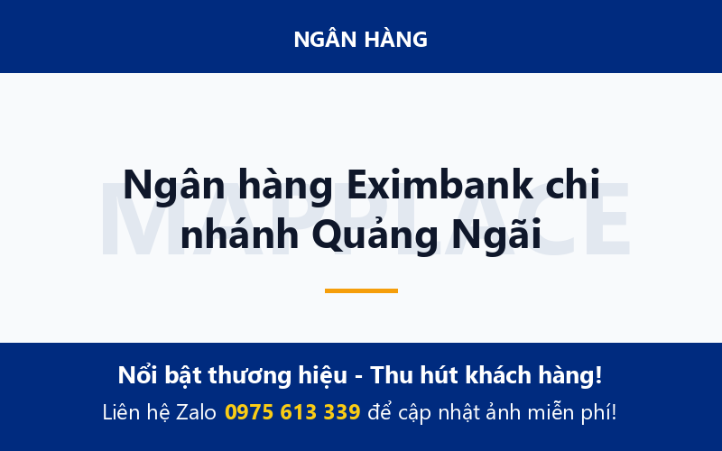 Ngân hàng Eximbank chi nhánh Quảng Ngãi