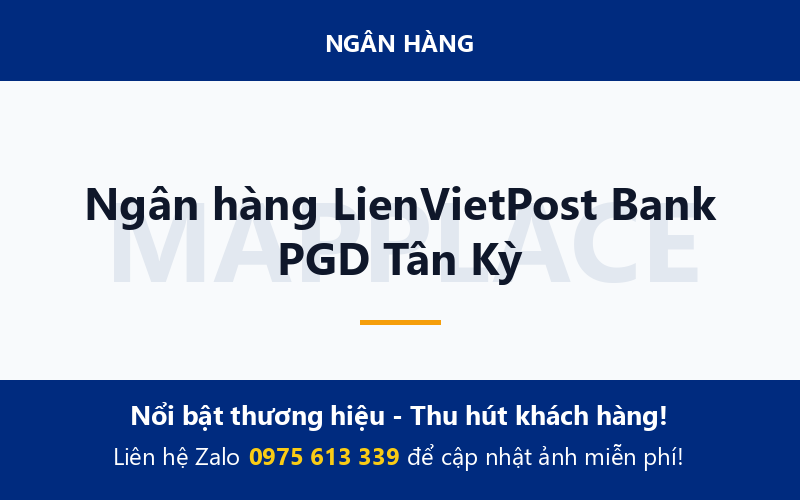 Ngân hàng LienVietPost Bank PGD Tân Kỳ