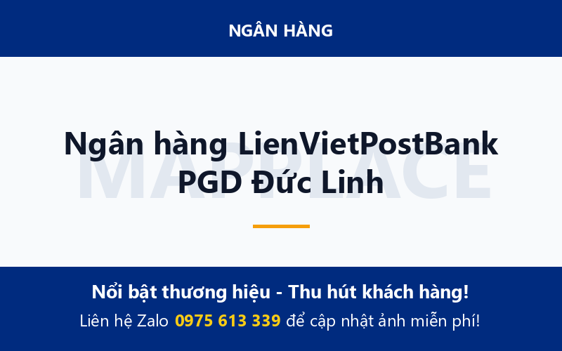 Ngân hàng LienVietPostBank PGD Đức Linh