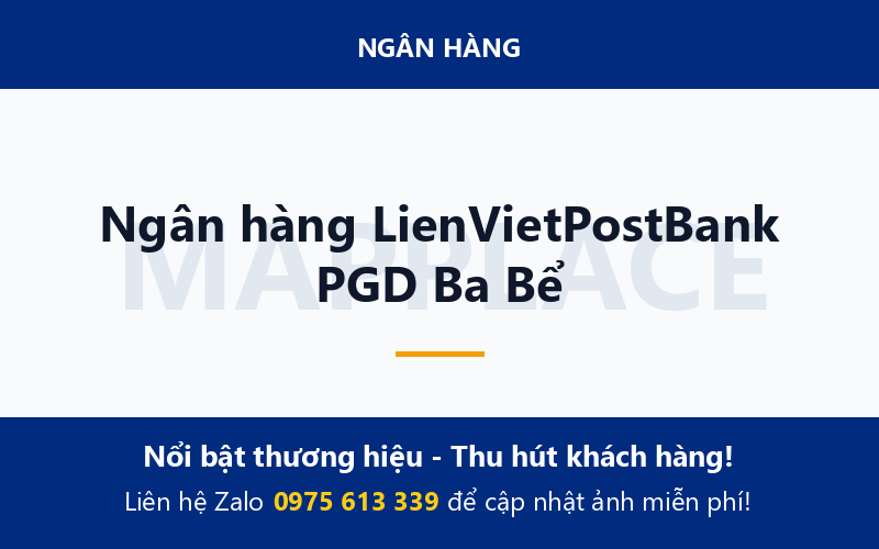 Ngân hàng LienVietPostBank PGD Ba Bể