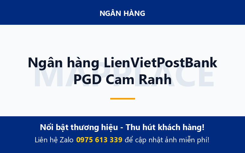 Ngân hàng LienVietPostBank PGD Cam Ranh