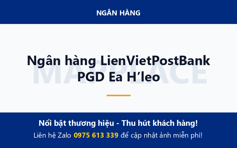 Ngân hàng LienVietPostBank PGD Ea H’leo