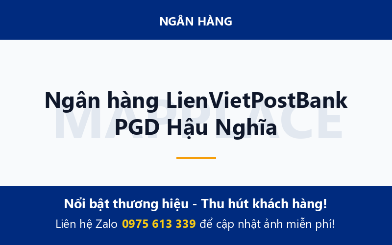 Ngân hàng LienVietPostBank PGD Hậu Nghĩa