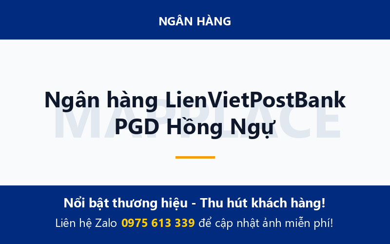 Ngân hàng LienVietPostBank PGD Hồng Ngự