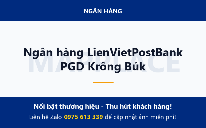 Ngân hàng LienVietPostBank PGD Krông Búk