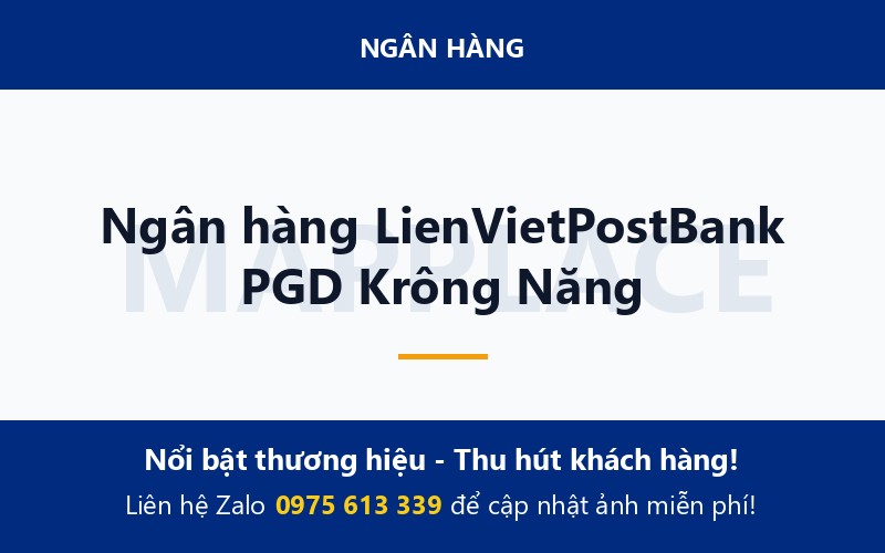 Ngân hàng LienVietPostBank PGD Krông Năng