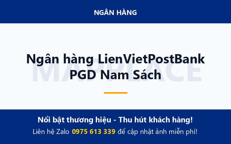 Ngân hàng LienVietPostBank PGD Nam Sách